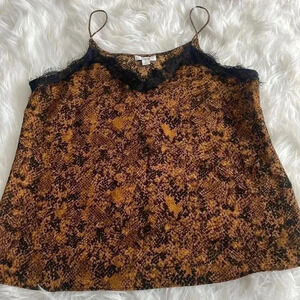 NWOT bar III snake print blouse